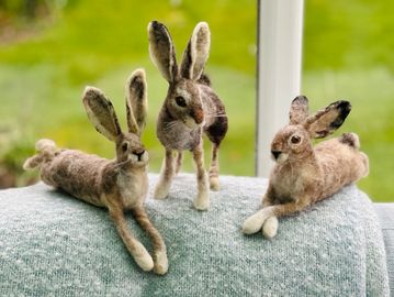 Hares made in a 1 day workshop