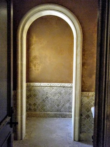 interior design stone arches