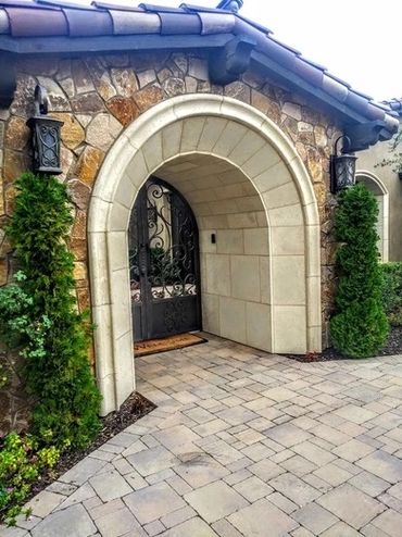 stone arched entrance