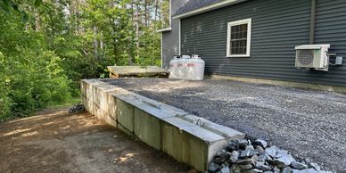 Building a retaining wall in Vassalboro Maine