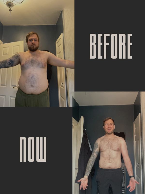 Weightloss transformation journey