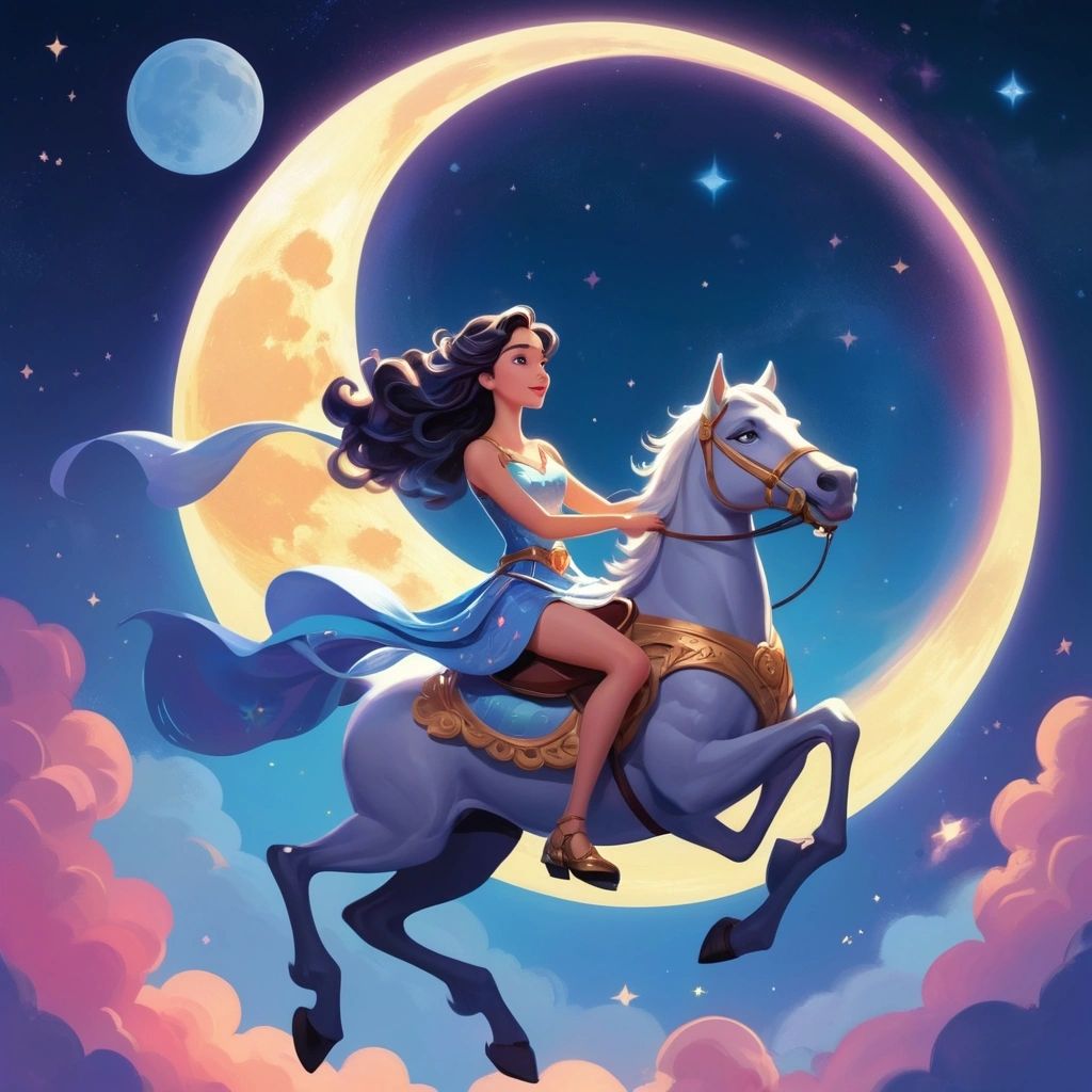 In the lands of Greece, the Moon was not merely an object in the sky, but a goddess named Selene, who rode her silver chariot across the heavens. Her love for the mortal Endymion was boundless, and she begged Zeus to grant him eternal sleep so she could gaze upon him forever. Night after night, she watched over him, her light caressing his slumbering form, an eternal dreamer lost to time.