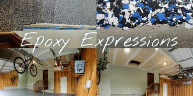 Garage Epoxy Flake Flooring 