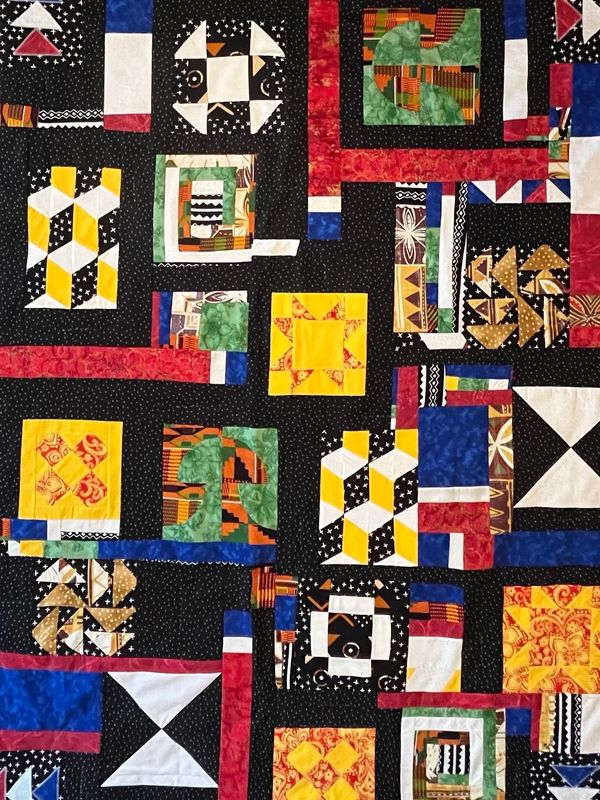 Freedom Messages…features quilt block messages to African Americans fleeing enslavement.  The back h