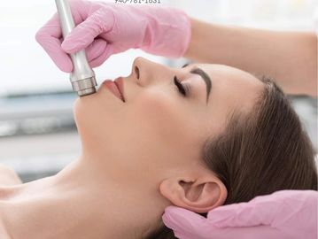 Microdermabrasion, antioxidents, oxygen, peptide infusions, healing mask, facial massage, ice globes