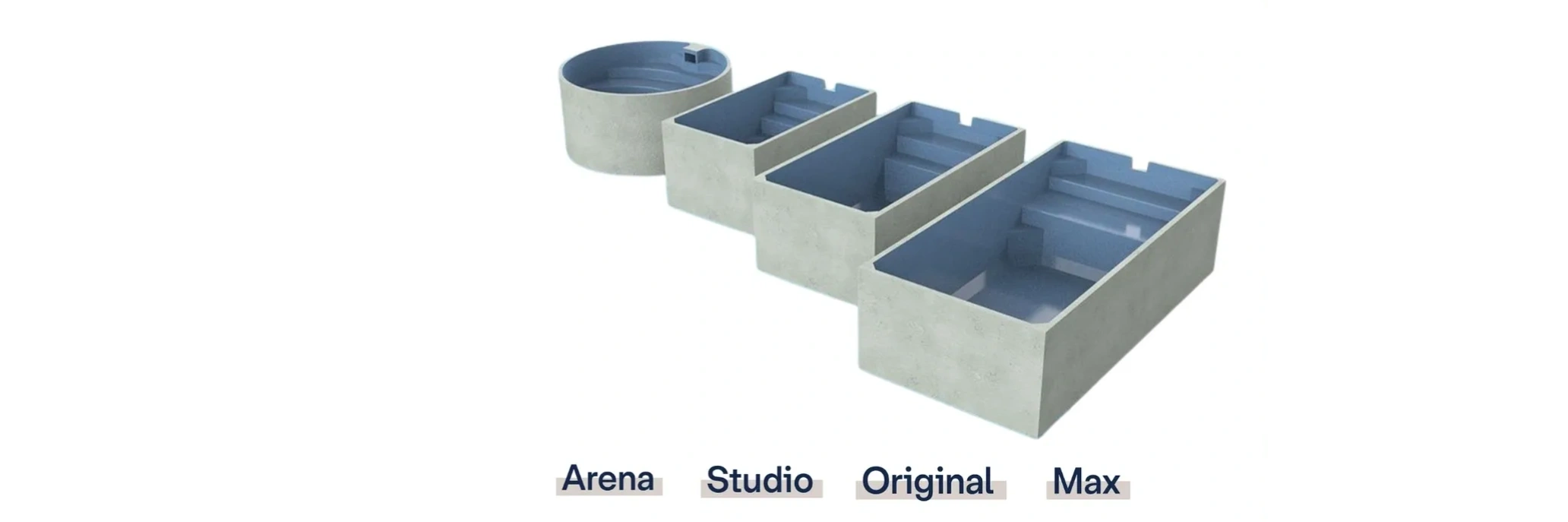 The Plungie range of pools for Brisbane and gold coast, Plungie Arena, Plunge pools gold coast