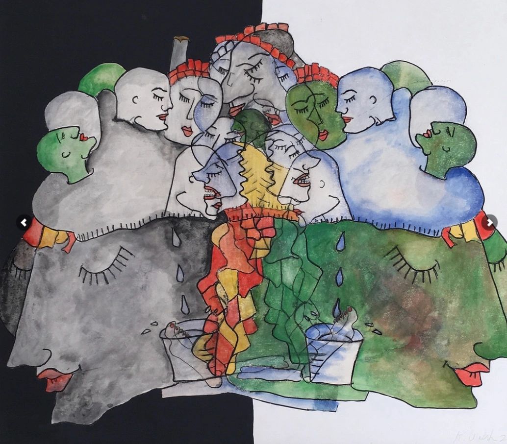 Watercolor transfer on reynobond panel
Watercolor, gesso