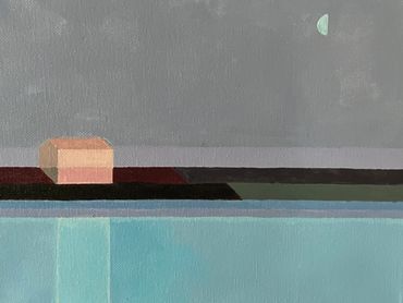 Reflect of the dream house in the night