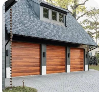 Wood Garage Door Styles - from simple to luxurious 