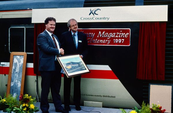 VXC M.D the late Chris Tibbits at a naming event in 1997. 