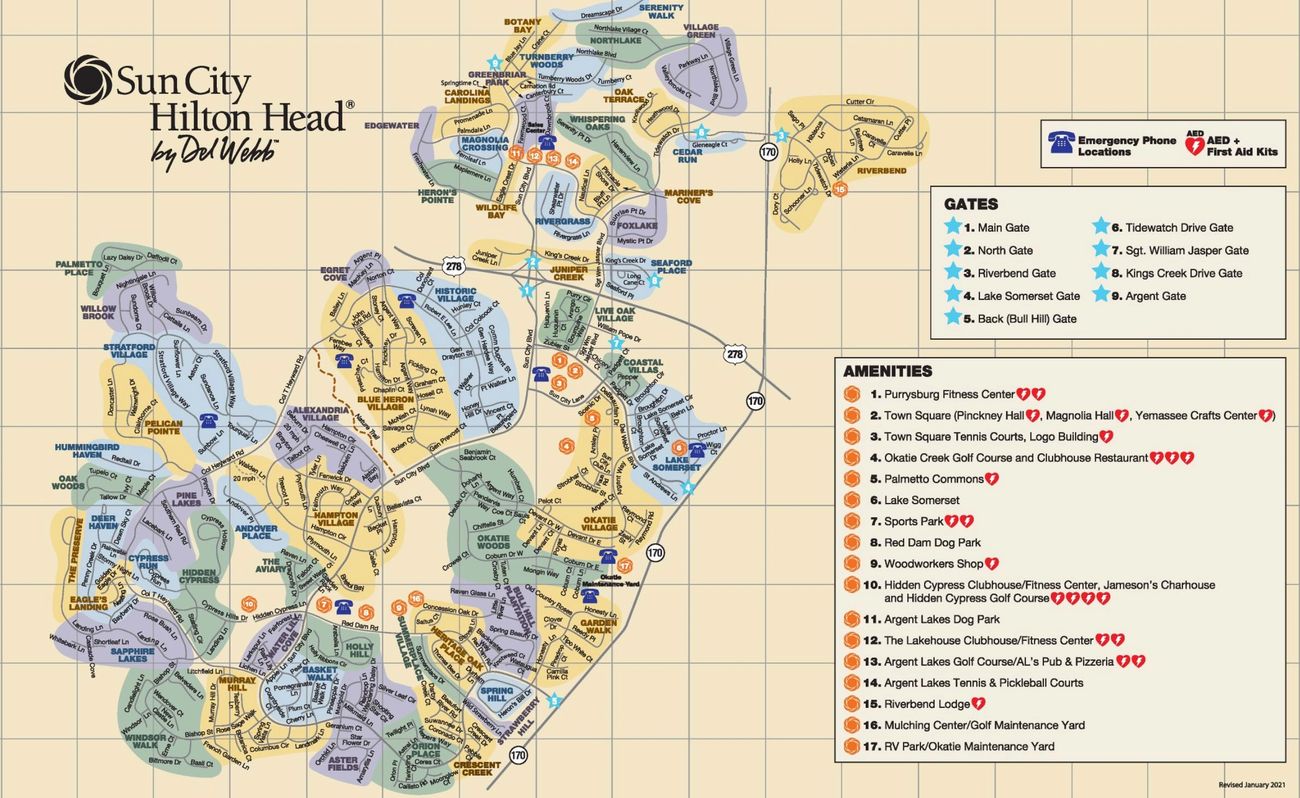 Sun City Hilton Head Map Sun City Hilton Head - Amy Lutz Realty Llc