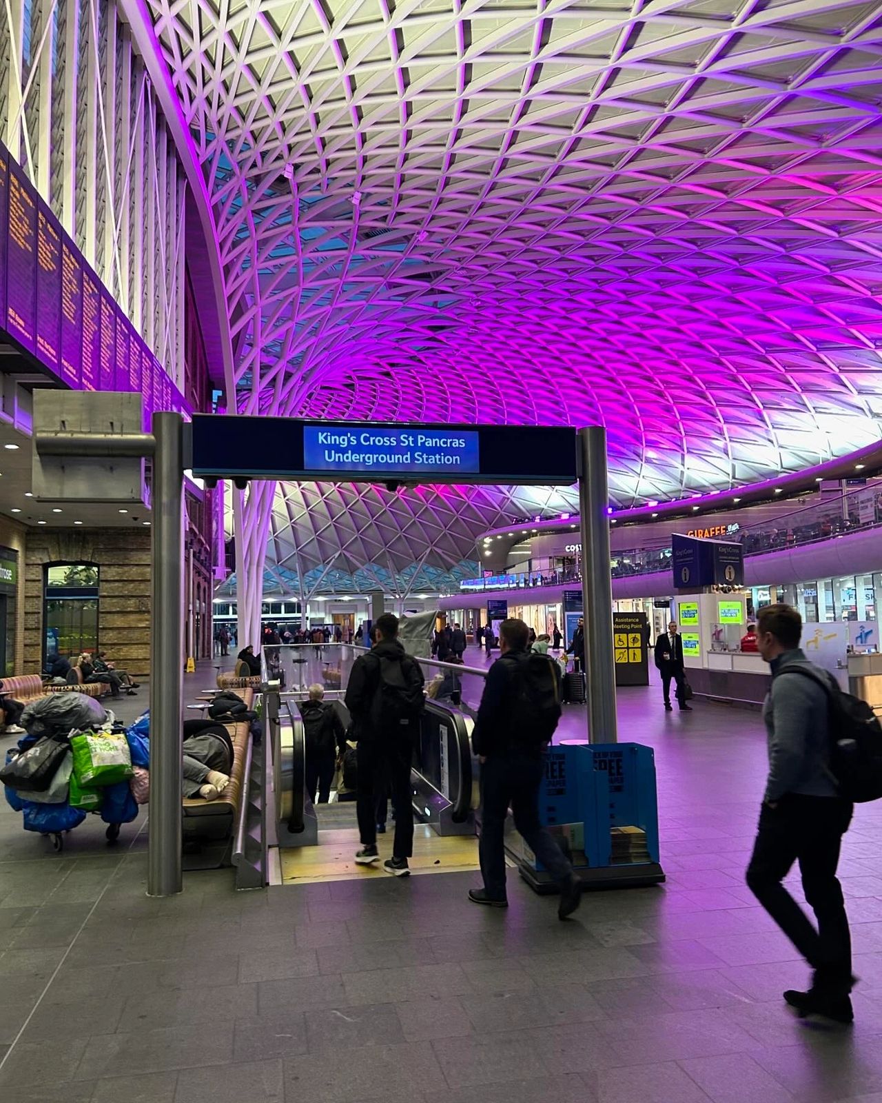 King’s Cross Station, located in the heart of London is probably best known for its part in Harry Potter. It is also a bustling transportation hub, including for service from London to Edinburgh.