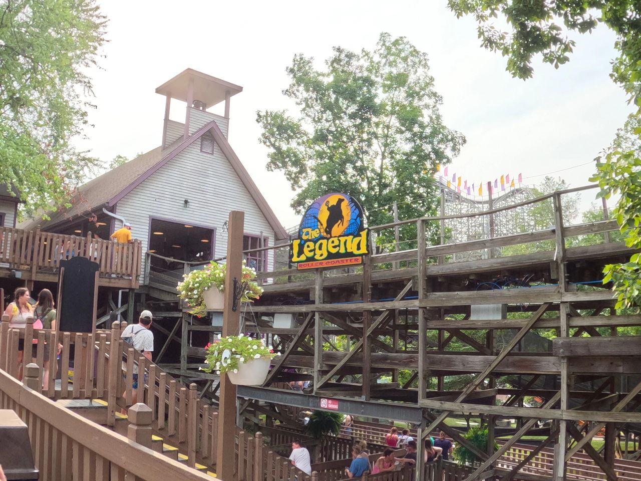 Holiday World has a world class reputation for their wooden roller coasters. They have three of the top ranked coasters in the world, including The Legend located in the Halloween themed section of the park.