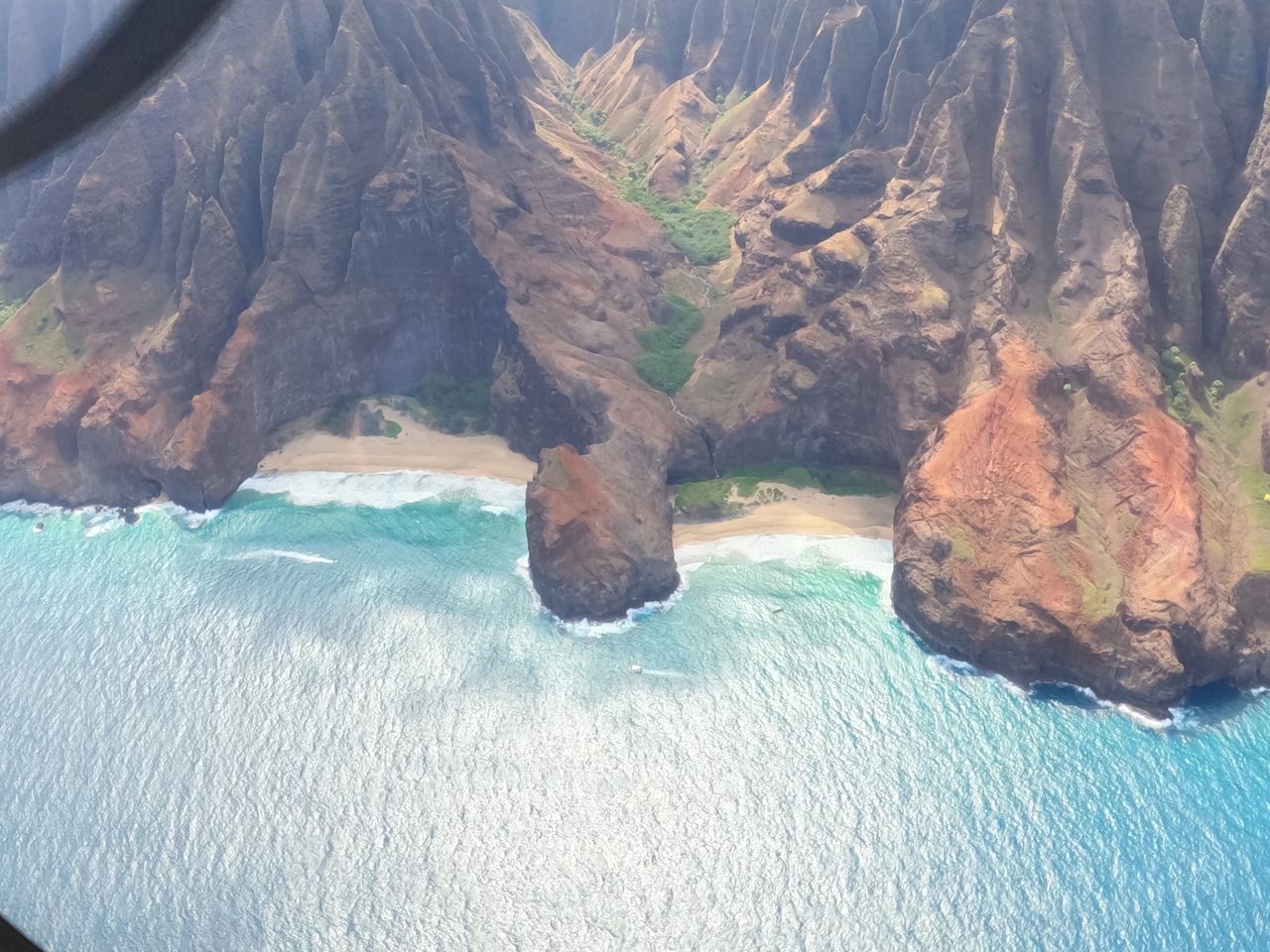 Moments after take off from the airport, you are basking in the beauty of Kauai.