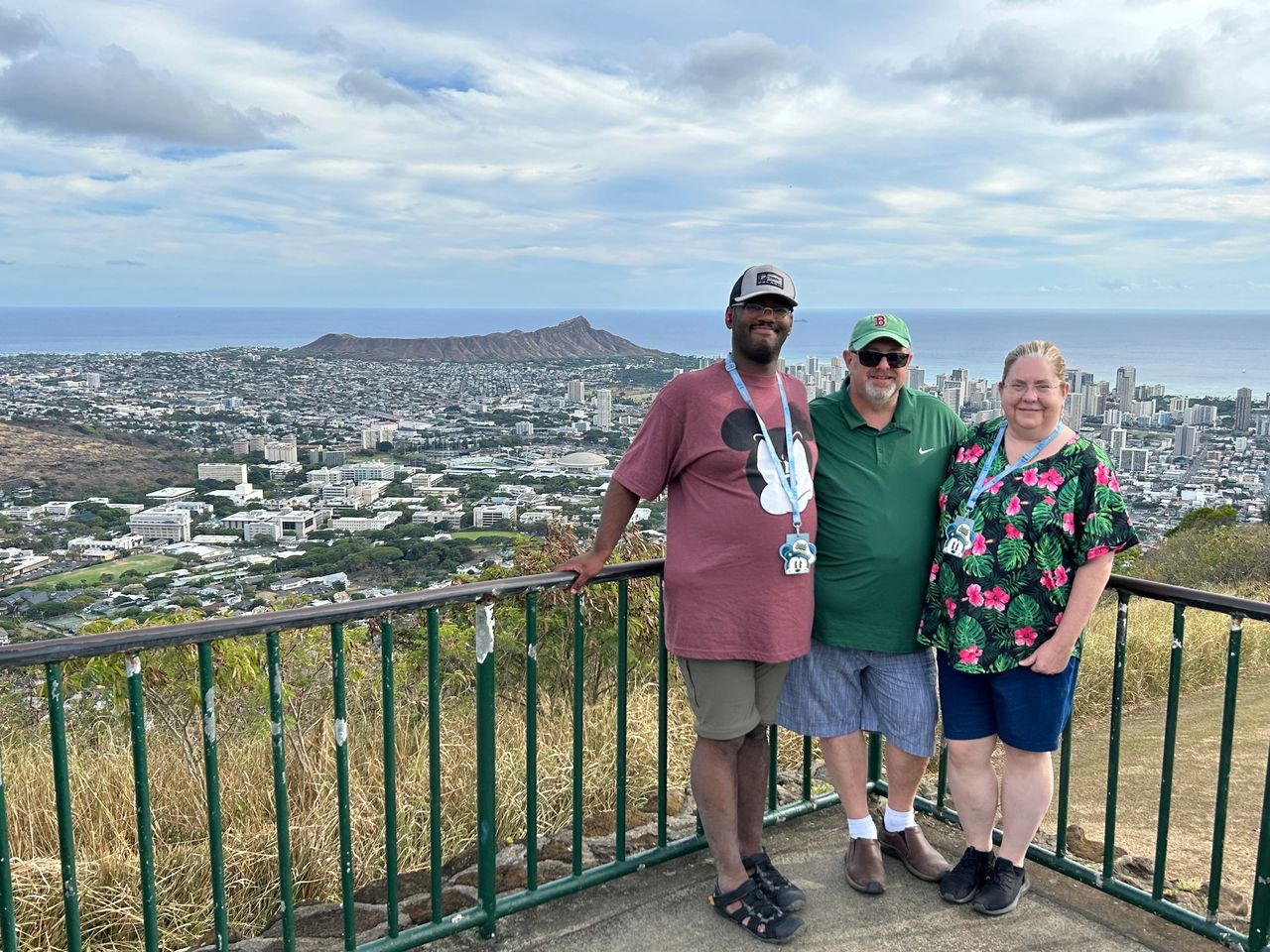 The view of Diamondhead and Honolulu from the Pu'u Ualaka'a Wayside Park. This is the state park that the Nutridge Estate is located within. The view of Diamondhead and Honolulu from the Pu'u Ualaka'a Wayside Park. This is the state park that the Nutridge Estate is located within.