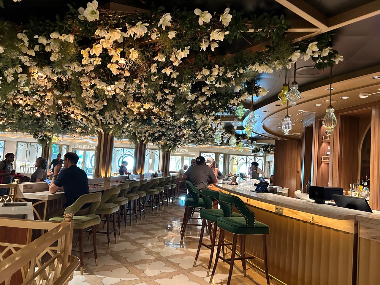 Inspired by The Princes and The Frog, you’ll be transported to The Bayou aboard the Disney Wish. Enjoy a New Orleans inspired drink or even a delicious beignet.