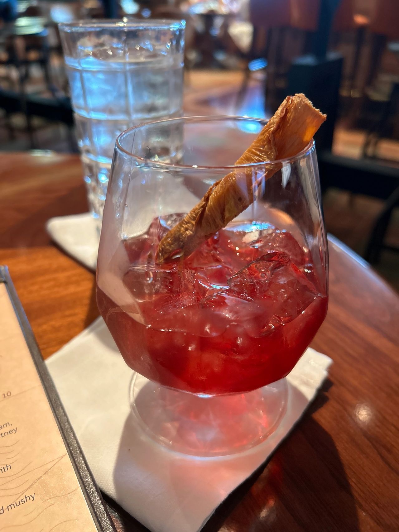 Try an Old Fashioned Glogg, a mix of port wine, bourbon and spices served at the Keg & Compass on board the Disney Wish.