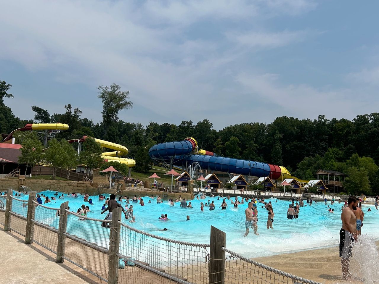 The largest of two wave pools at Splashi Safari, the Bahari Wave Pool is a great place to spend the day or cooling down after riding all the rides at Holiday World. 