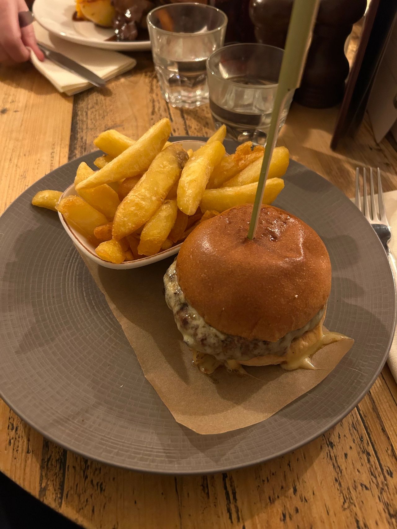 Monterey Jack Cheddar cheese is featured on the cheeseburger served at the Prince's Head in Richmond.