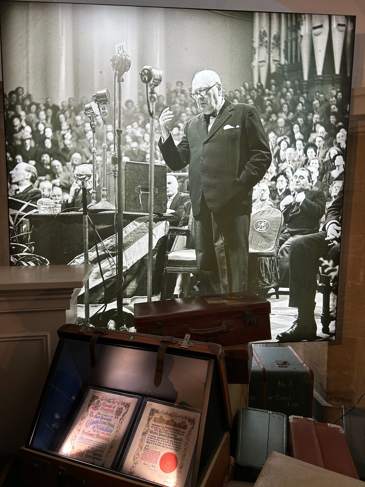 There is a permanent display on Winston Churchill, showcasing some of his personal effects as well as telling the story of his leadership especially during World War II.