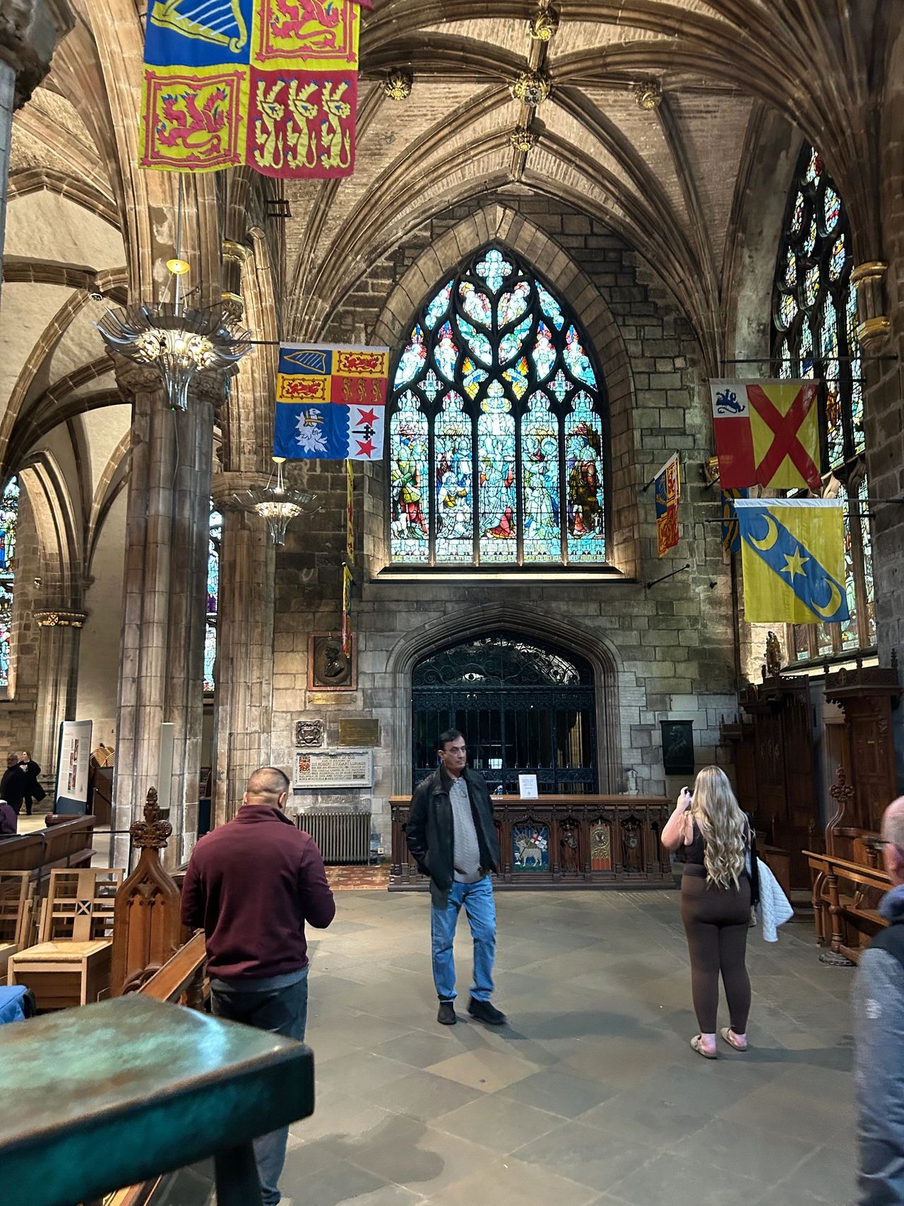 St. Giles Cathedral has been located in the heart of Edinburgh for over 900 years. This historic building features amazing architecture and detailed stained glass. 