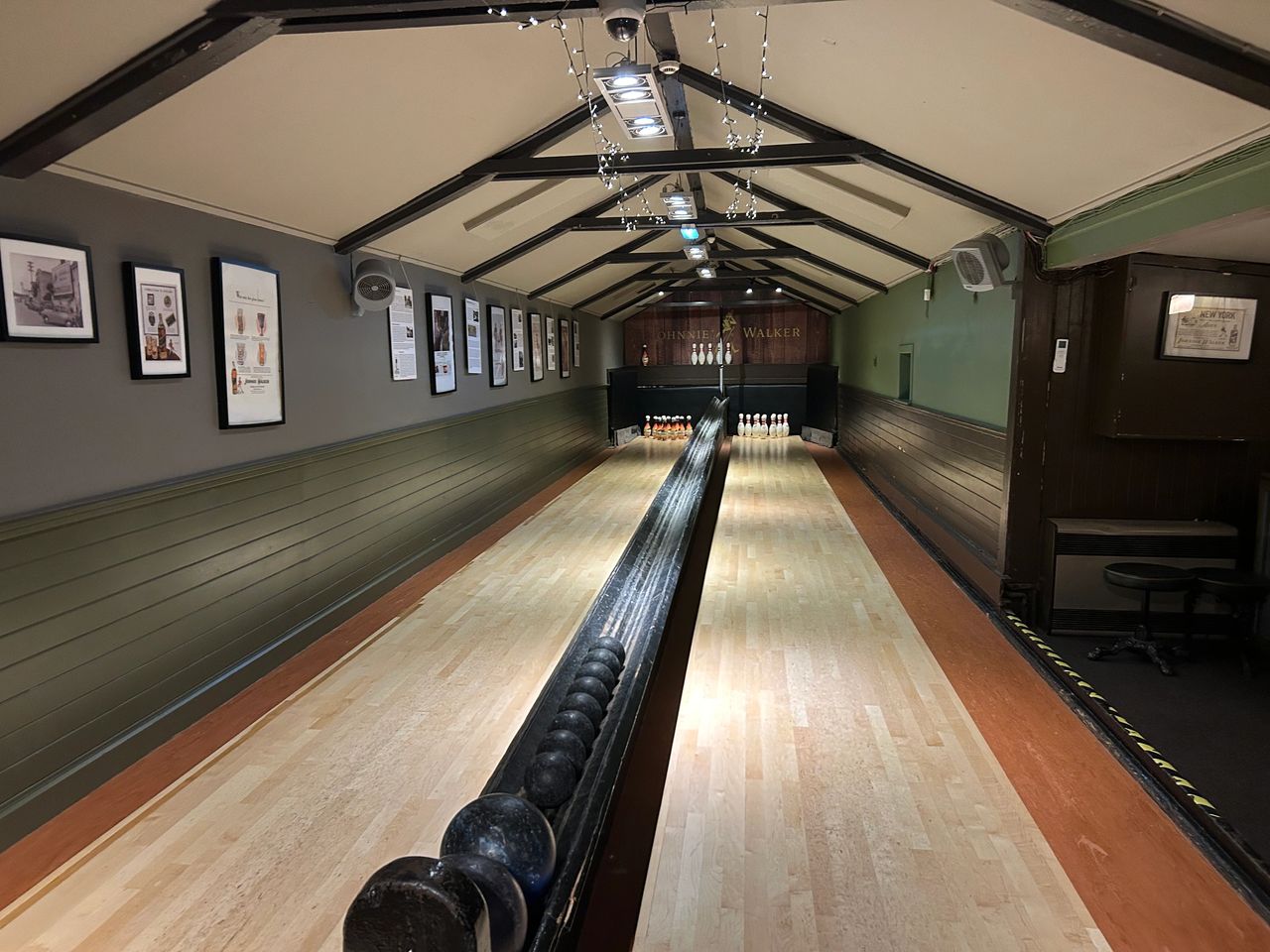 You can reserve two skittle alleys for your group at the Sheep Heid Inn. Built in the mid 1800s, you have to hand set the pins and drop the ball into the return after each frame.