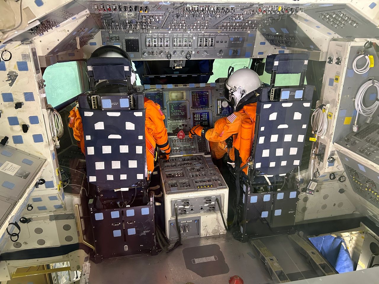 The museum features a space shuttle exhibit, including an opportunity to see what it’s like in the cockpit.