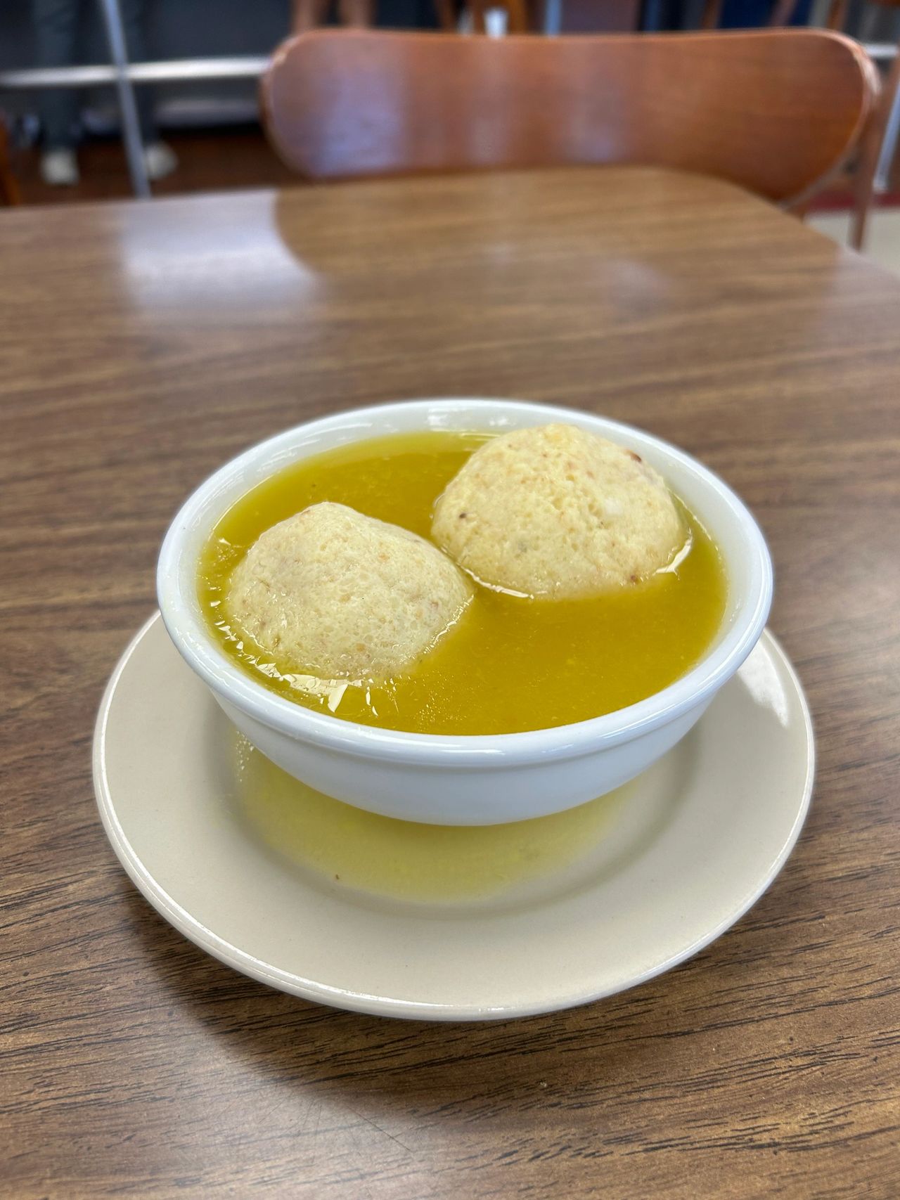 Hand rolled matzo balls, served in a delicious chicken broth. Shapiro’s has this soup along with about a half dozen others available daily. Hand rolled matzo balls, served in a delicious chicken broth. Shapiro’s has this soup along with about a half dozen others available daily.