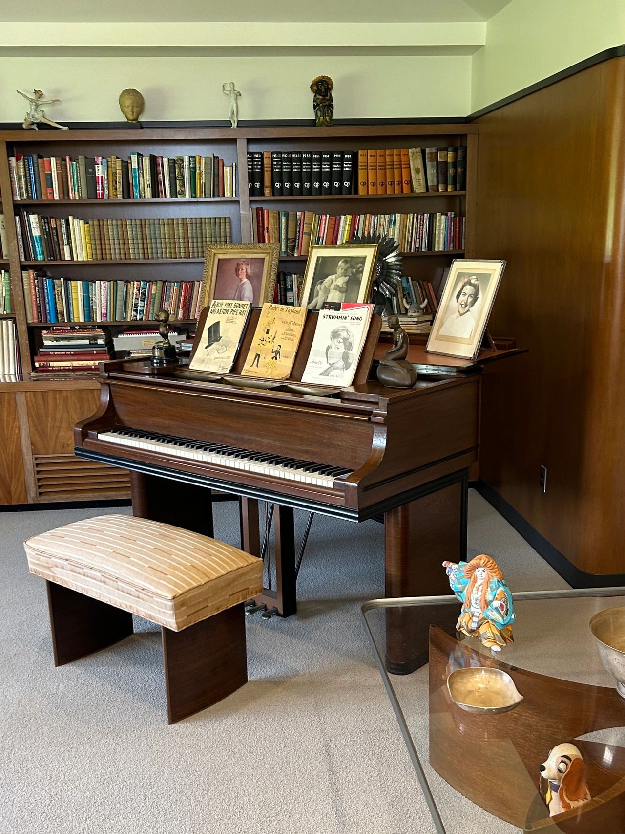 Inside Walt's office you'll find a treasure trove of amazing items. That includes this piano used by the Sherman Brothers countless times to preview their classic music which became the soundtrack to so many Disney blockbusters.