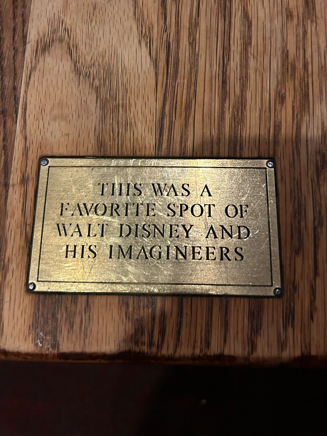 This is the plaque on table 31, the famed Walt Disney table at Tam O'Shanter. Walt Disney and his animators would frequent the Tam O'Shanter and work on creating their timeless characters and films. This is the plaque on table 31, the famed Walt Disney table at Tam O'Shanter. Walt Disney and his animators would frequent the Tam O'Shanter and work on creating their timeless characters and films.