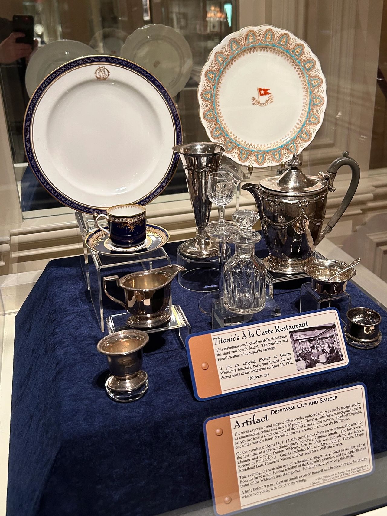 The Titanic Museum in Pigeon Forge displays over 400 personal and private artifacts for visitors to see. 