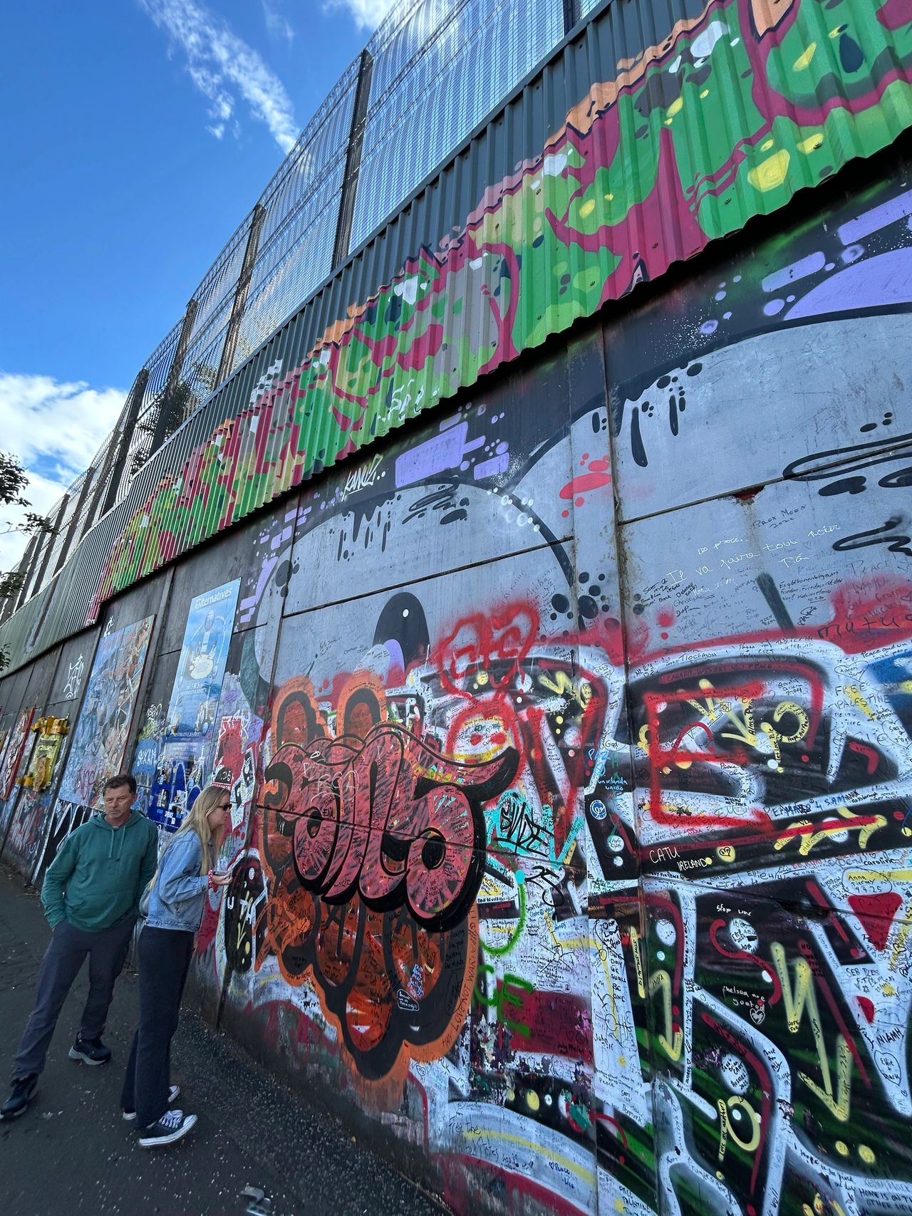 The Peace Wall in Belfast, Northern Ireland