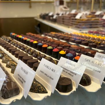 Chocolate shop in Bruges, Belgium
