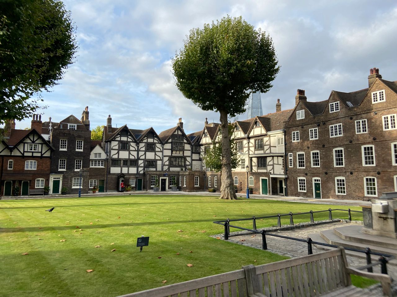 Inside the walls of the Tower of London is a lovely village green. Back in the day, this is where the crowds would gather to witness one of the many executions that took place.