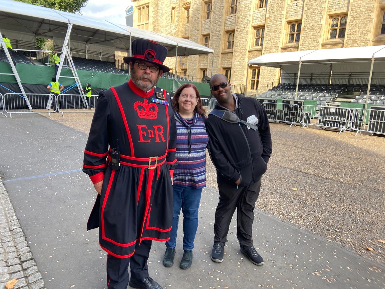 The official duties of the Yeoman Warders are to project the Tower of London and its contents which includes the Crown Jewels. Unofficially they are the guides for the thousands of tourists that visit each year. They are also very open to a memorable photo too. 