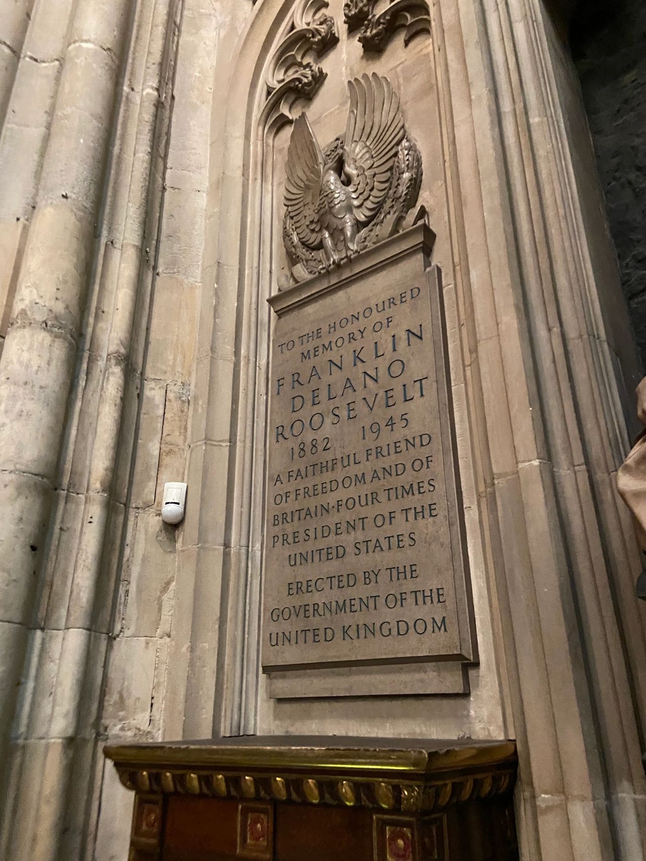 There are several memorials devoted to United States Armed Forces, who served in both WW I and WW II. In addition, this memorial is specific to President Rsosevelt for his leadership during WW II.
