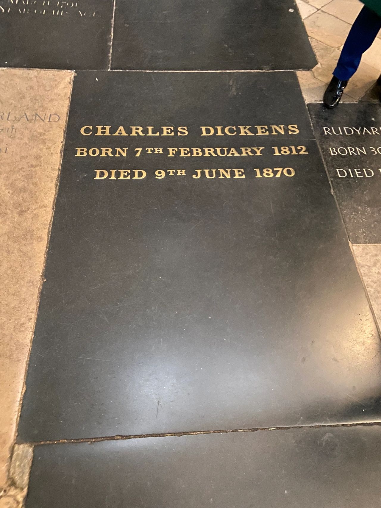 Literary giant Charles Dickens is one of the many famous graves you can visit at Westminster Abbey.