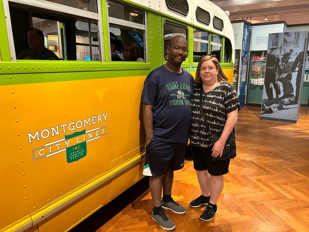 Restored in 2001, this is the actual bus that Rosa Parks refused to give up her seat on in 1955. 