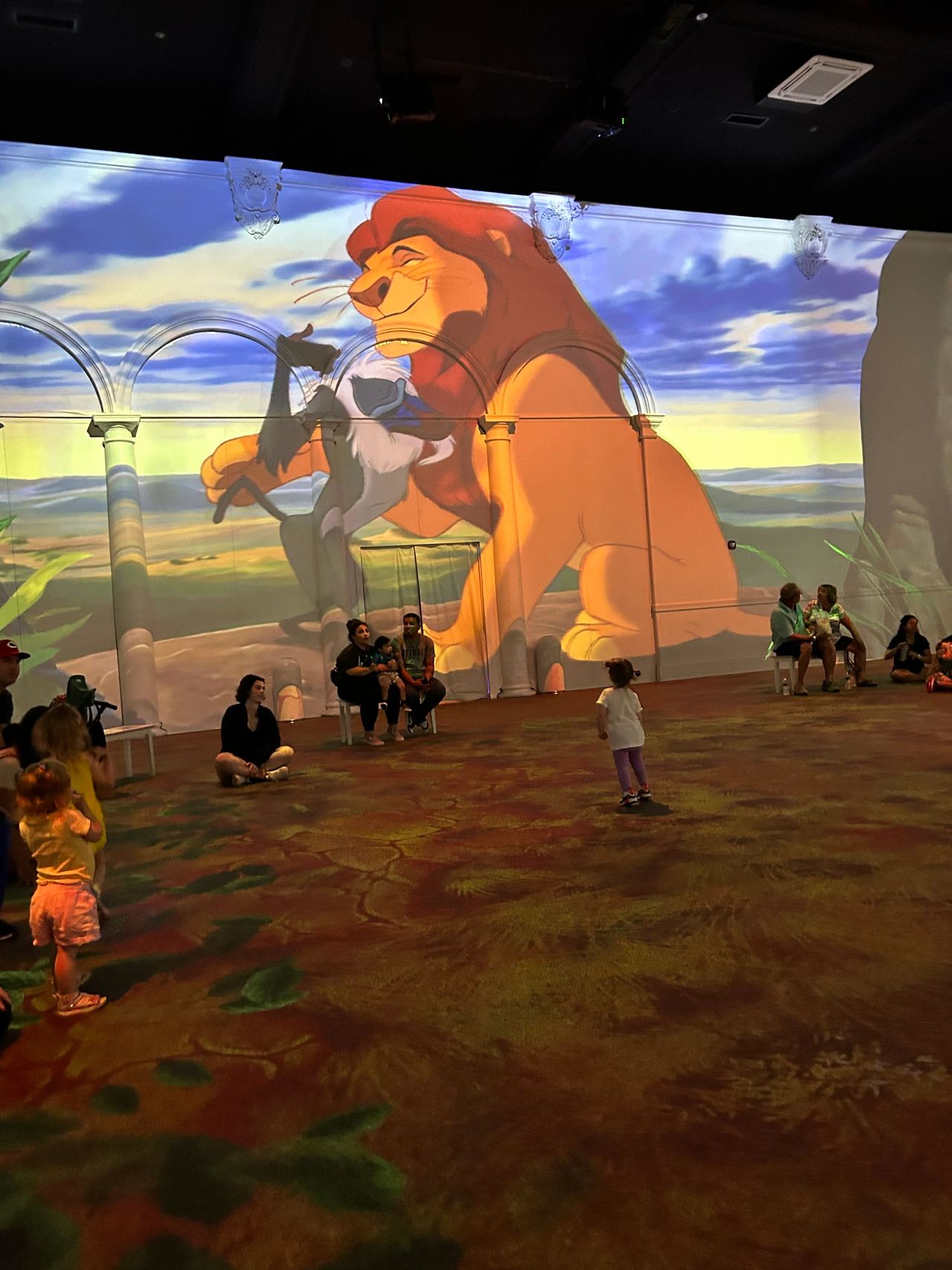 One of our favorite segments for the experience was one of the first ones, The Lion King. The opening sequence of the movie surrounds you with all the color and fantastic soundtrack. One of our favorite segments for the experience was one of the first ones, The Lion King. The opening sequence of the movie surrounds you with all the color and fantastic soundtrack.