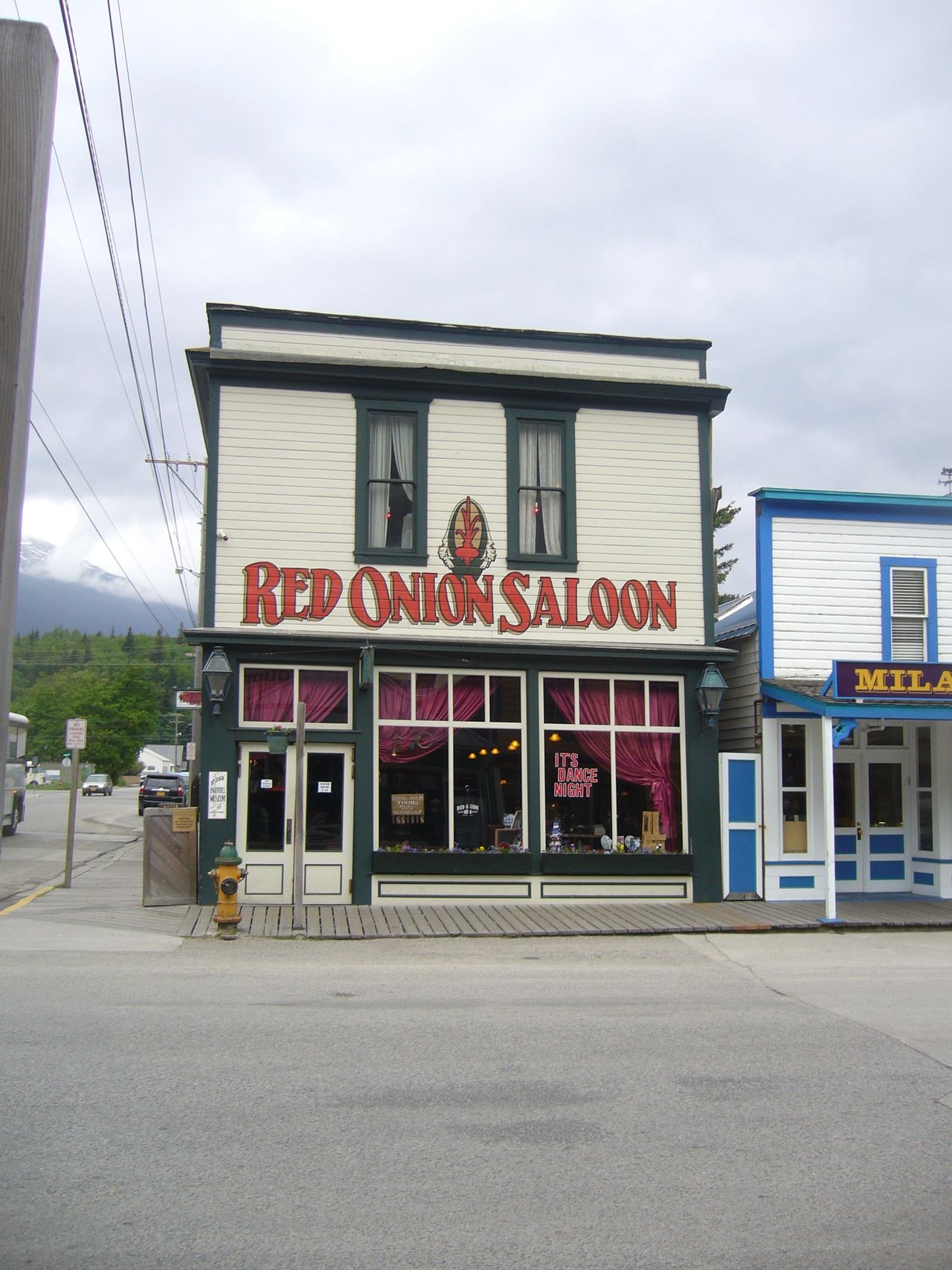 Dating back to the 1800s, the Red Onion Saloon is a fun stop as you stroll along the wooden sidewalks of downtown Skagway.