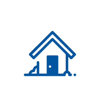 A picture of house under construction logo 