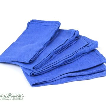 blue huck towel or rags lint free