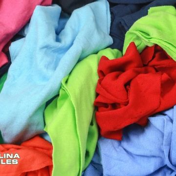 colored T-shirt rags