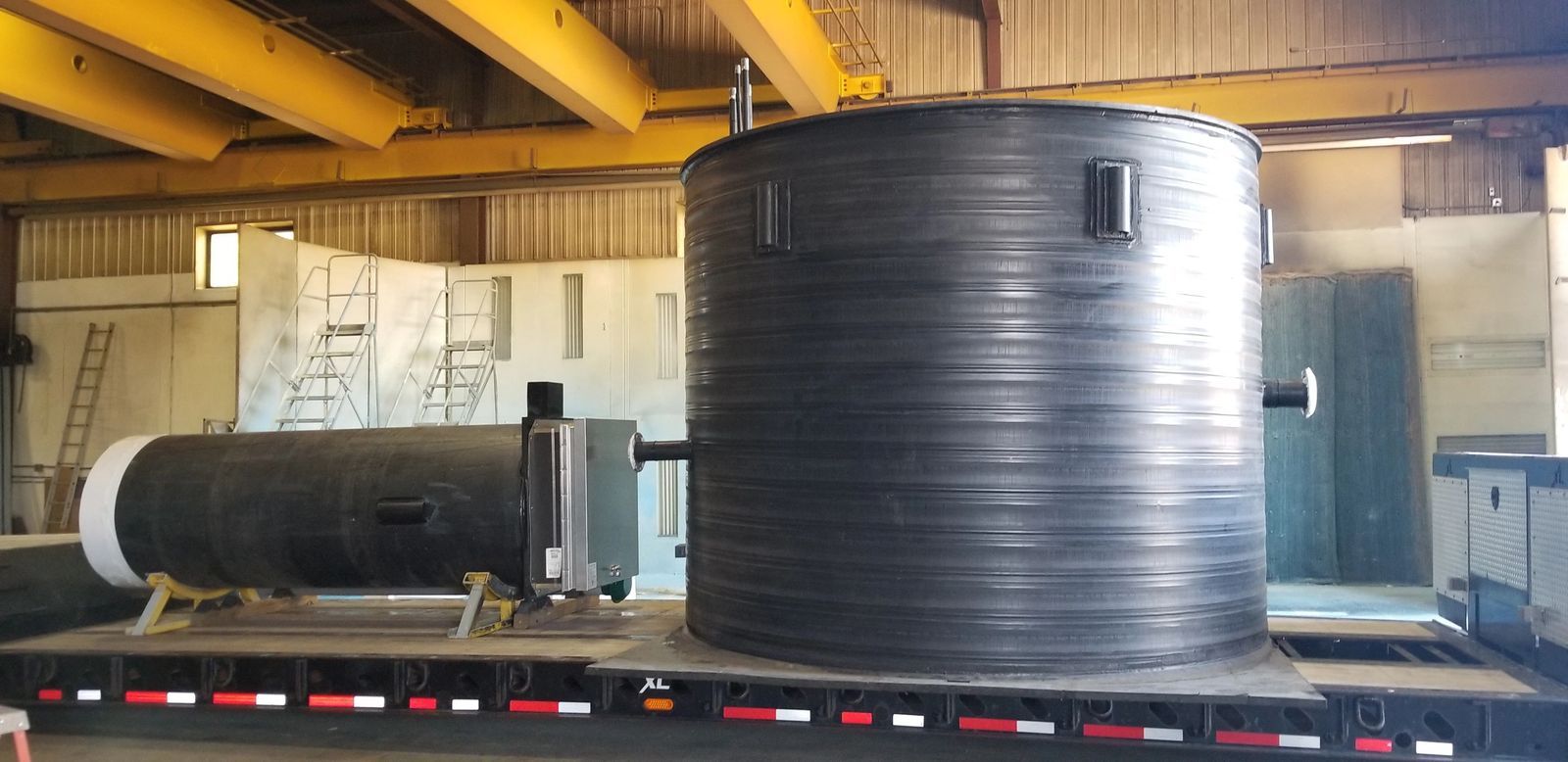 Self-priming buried vault
