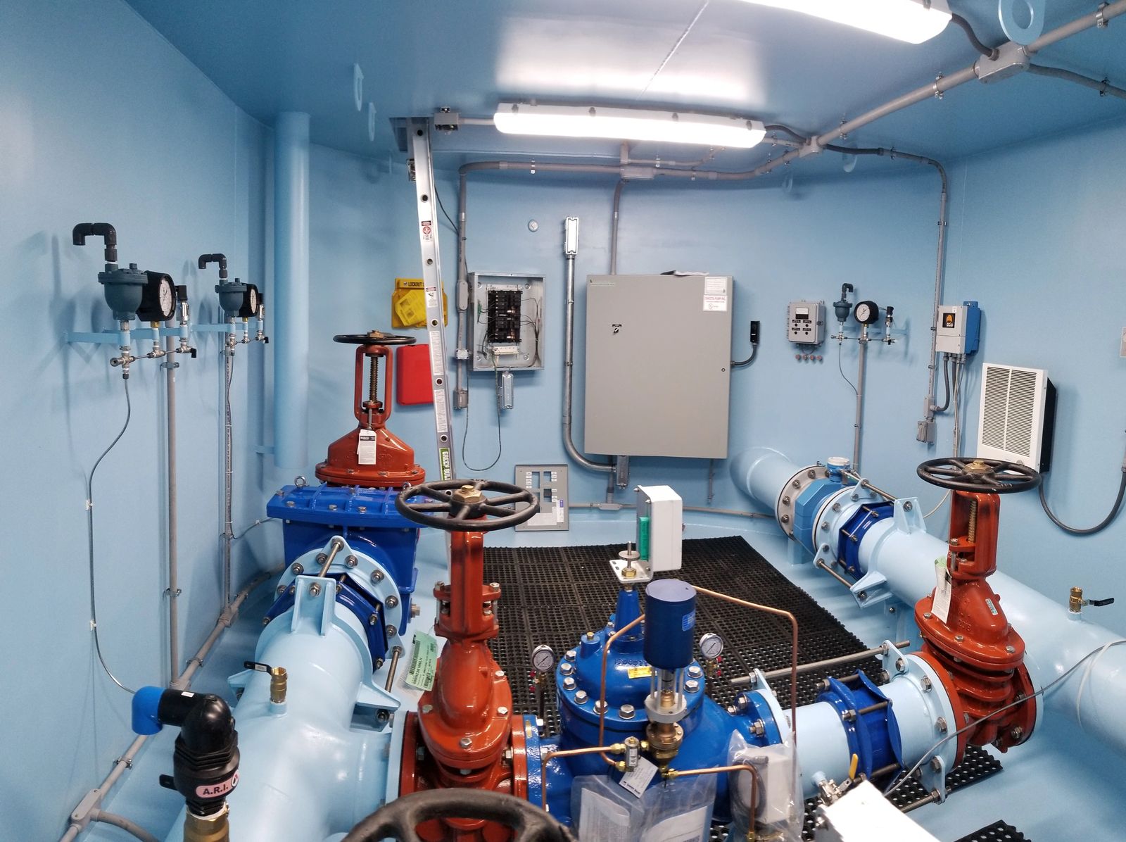 Water control valve vault — alternate view