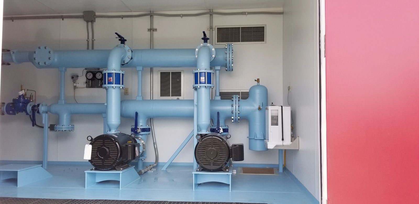 Water pump station installation