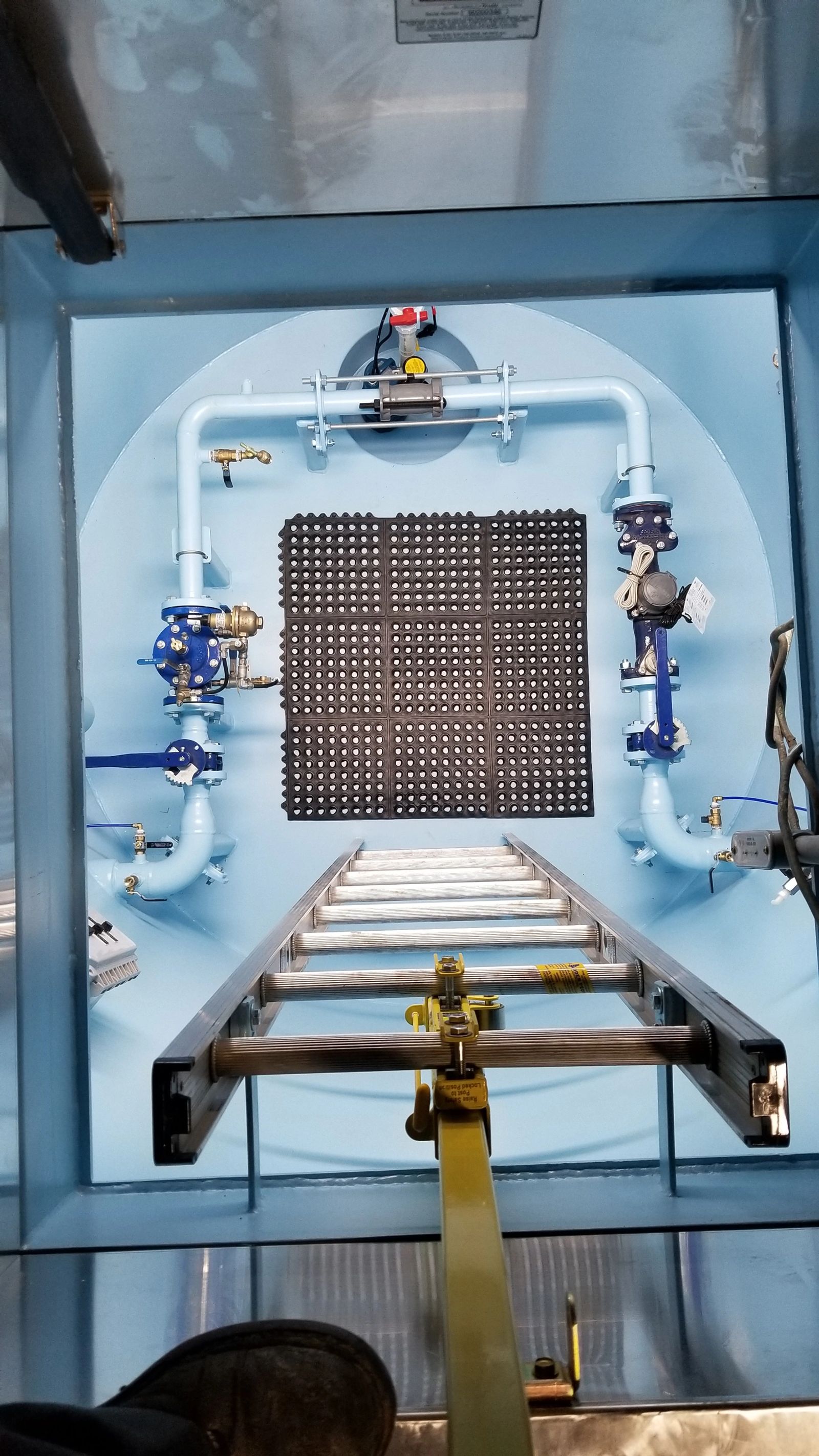 Control valve vault on site