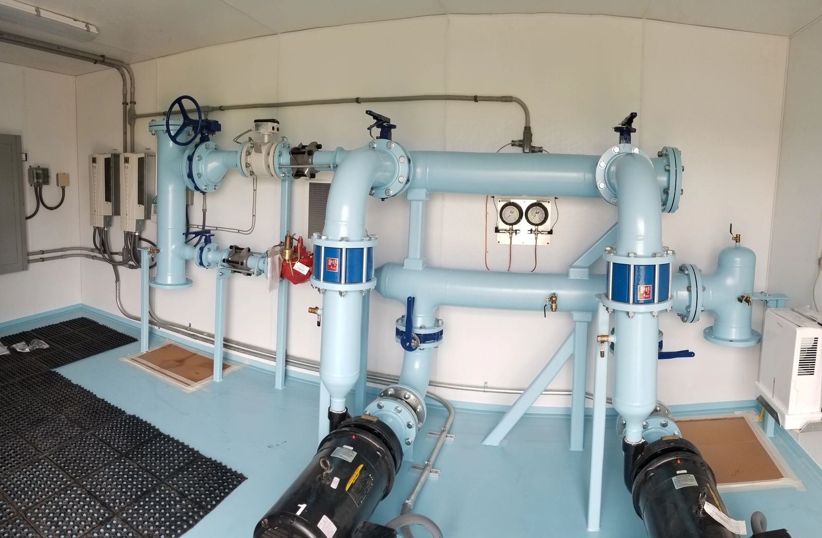 Modular water pumping system booster example