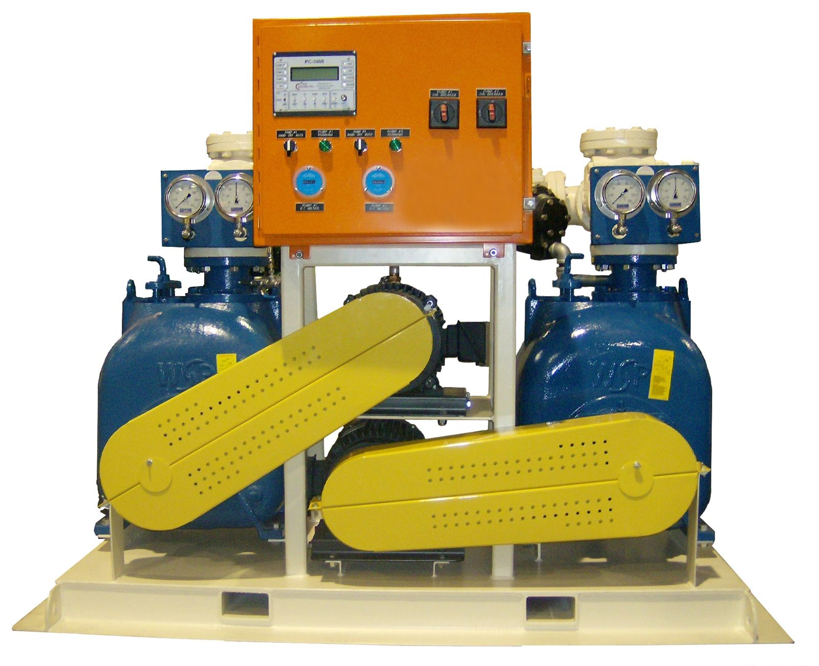 Above grade self-priming sewage pump