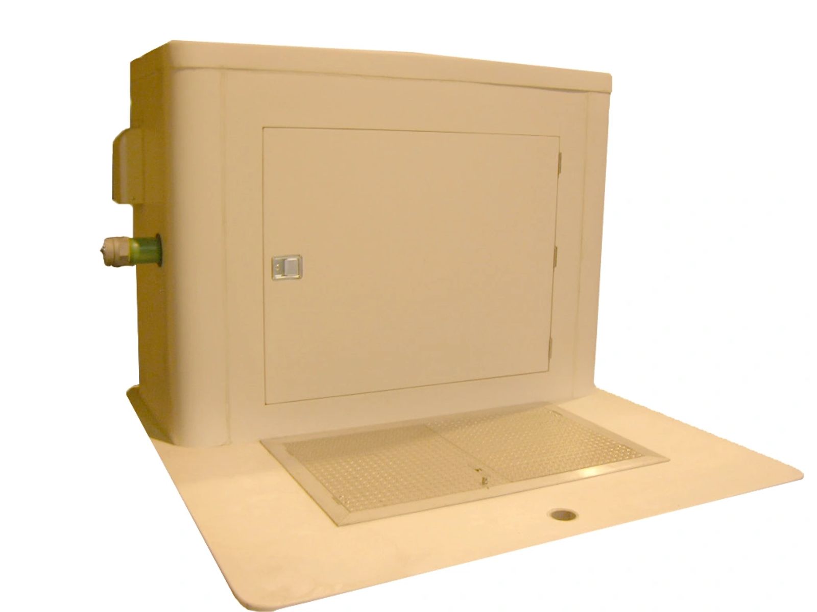 Submersible valve package housing detail